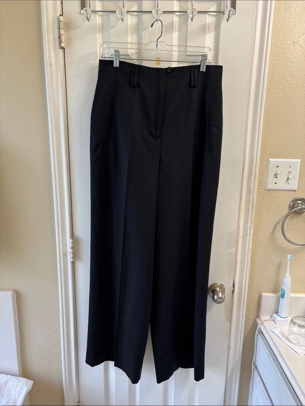 MONDI The Company Black 100% virgin wool Trousers - Tailored Women's NWOT